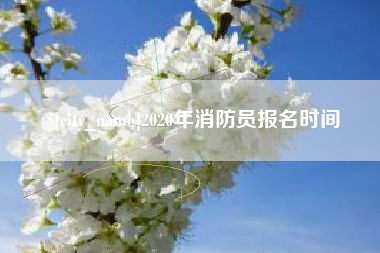 梨树县2020年消防员报名时间