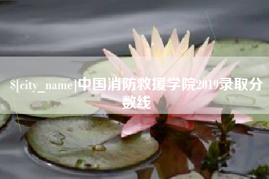 梨树县中国消防救援学院2019录取分数线