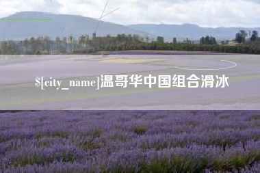 梨树县温哥华中国组合滑冰