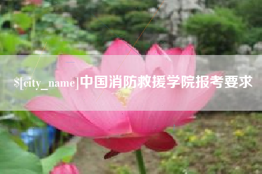 梨树县中国消防救援学院报考要求