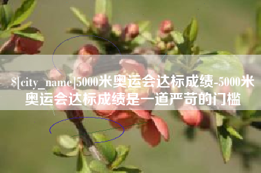 梨树县5000米奥运会达标成绩-5000米奥运会达标成绩是一道严苛的门槛