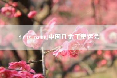 梨树县中国几金了奥运会