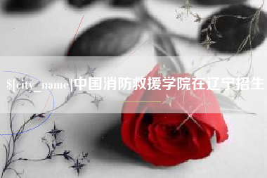 梨树县中国消防救援学院在辽宁招生