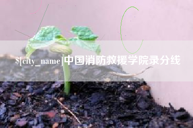 梨树县中国消防救援学院录分线