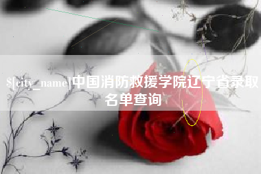 梨树县中国消防救援学院辽宁省录取名单查询