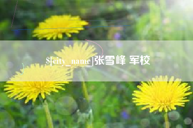 梨树县张雪峰 军校