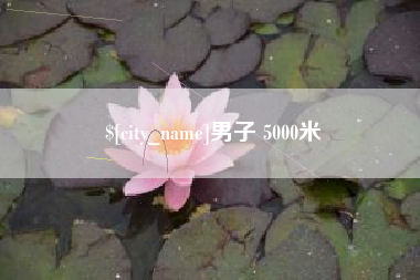 梨树县男子 5000米