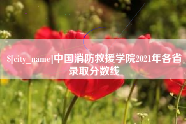 梨树县中国消防救援学院2021年各省录取分数线