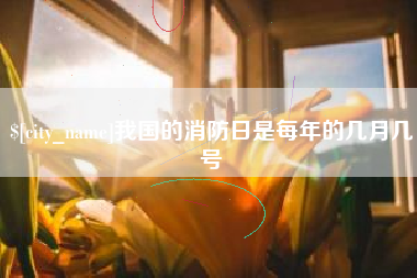梨树县我国的消防日是每年的几月几号