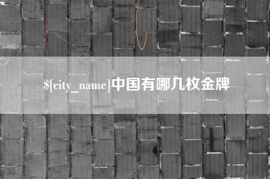 梨树县中国有哪几枚金牌