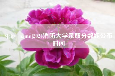 梨树县2024消防大学录取分数线公布时间