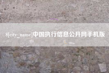 梨树县中国执行信息公开网手机版