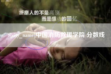 梨树县中国消防救援学院 分数线