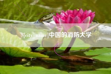 梨树县中国的消防大学