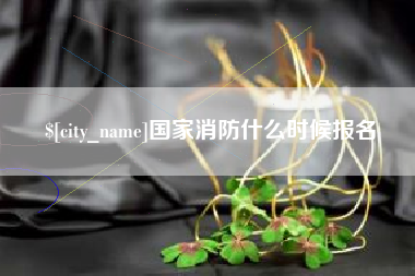 梨树县国家消防什么时候报名