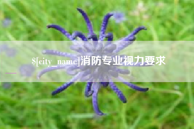 梨树县消防专业视力要求