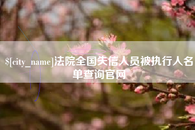 梨树县法院全国失信人员被执行人名单查询官网