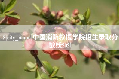 梨树县中国消防救援学院招生录取分数线2021