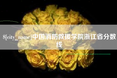 梨树县中国消防救援学院浙江省分数线