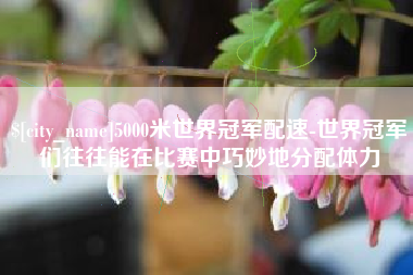 梨树县5000米世界冠军配速-世界冠军们往往能在比赛中巧妙地分配体力
