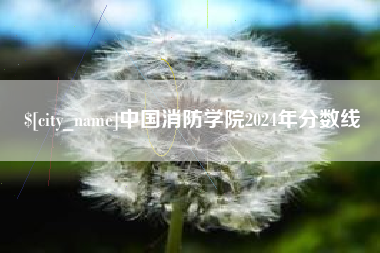 梨树县中国消防学院2024年分数线