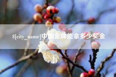 梨树县中国金牌能拿多少奖金