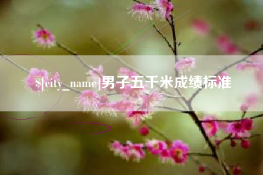 梨树县男子五千米成绩标准