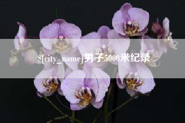 梨树县男子5000米纪录