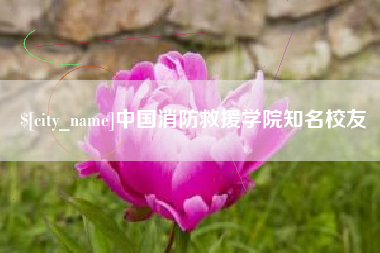 梨树县中国消防救援学院知名校友