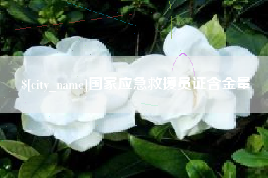 梨树县国家应急救援员证含金量