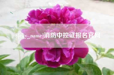 梨树县消防中控证报名官网