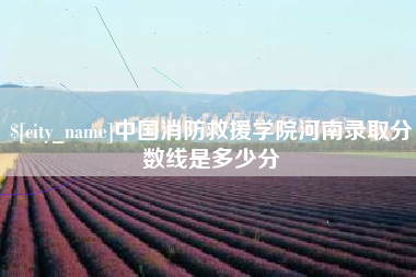 梨树县中国消防救援学院河南录取分数线是多少分