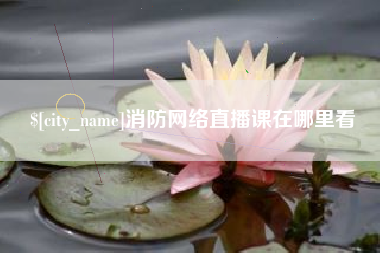 梨树县消防网络直播课在哪里看
