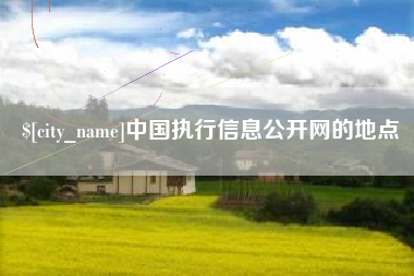 梨树县中国执行信息公开网的地点