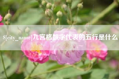 梨树县九宫格数字代表的五行是什么