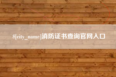 梨树县消防证书查询官网入口