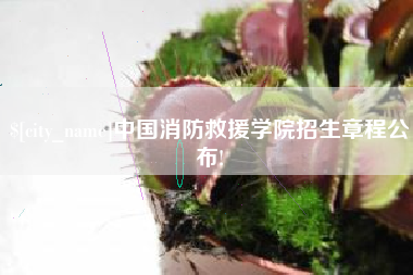 梨树县中国消防救援学院招生章程公布!
